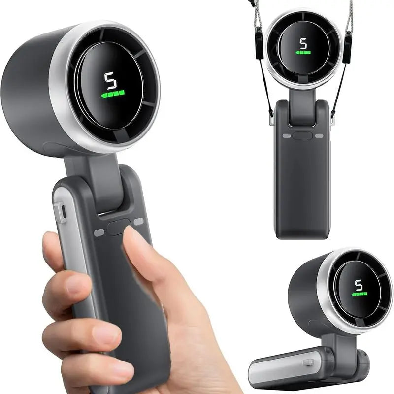 Portable Handheld Turbo Fan, 5 Gear Wind,4000Mah Battery Operated, up to 10 Working Hours, 3 in 1 Hand Fan Rechargeable with Air Turbo Tech Cooling Fan for Outdoor Activities, Travel, Working Fathersdaygift Portable Handheld Turbo Fan, 5 Gear Wind,4000Mah Battery Operated, up to 10 Working Hours, 3 in 1 Hand Fan Rechargeable with Air Turbo Tech Cooling Fan for Outdoor Activities, Travel, Working Fathersdaygift