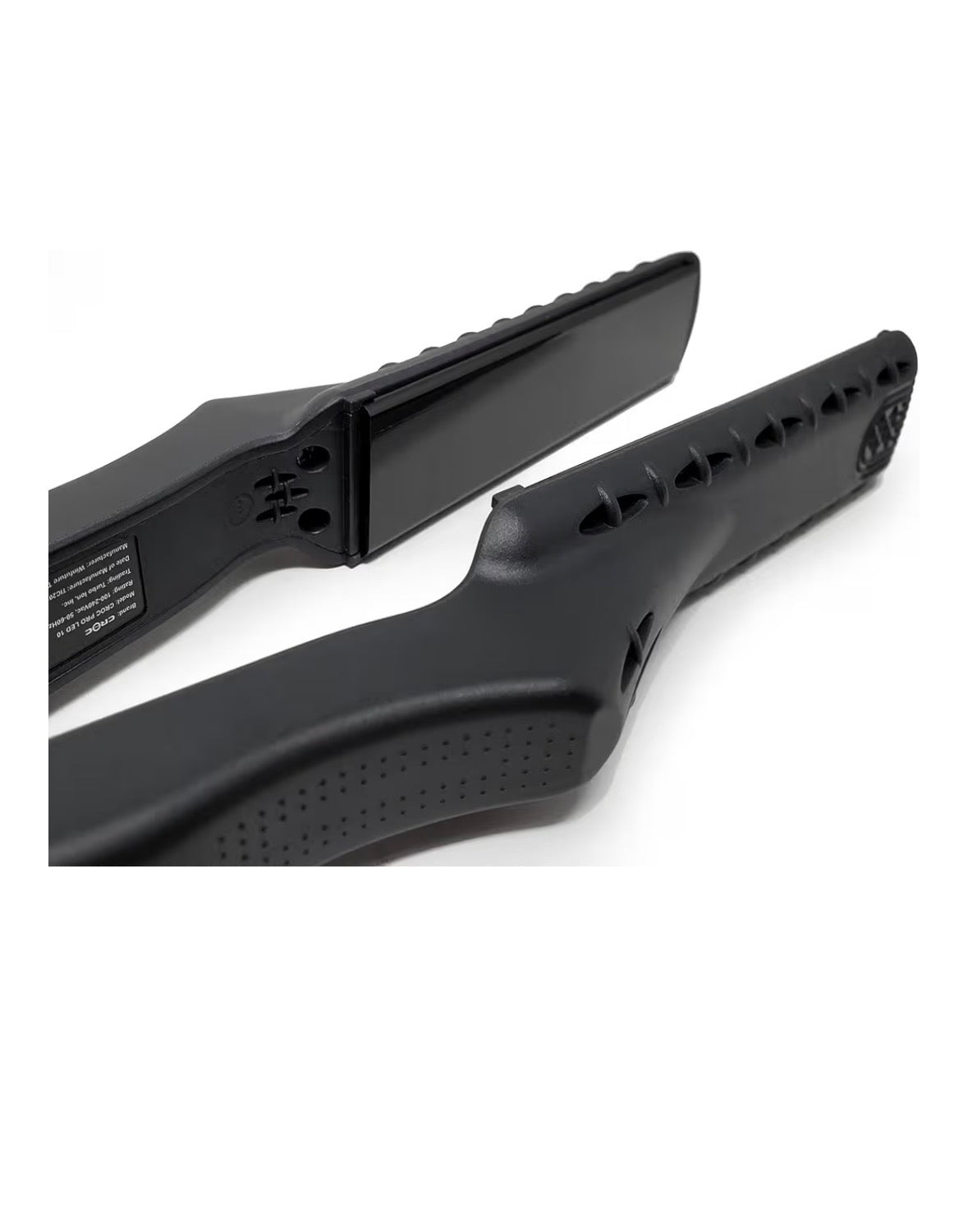 Croc Flat Iron Led Titanium Black Sleek Shine Hair Straightener Croc Flat Iron Led Titanium Black Sleek Shine Hair Straightener