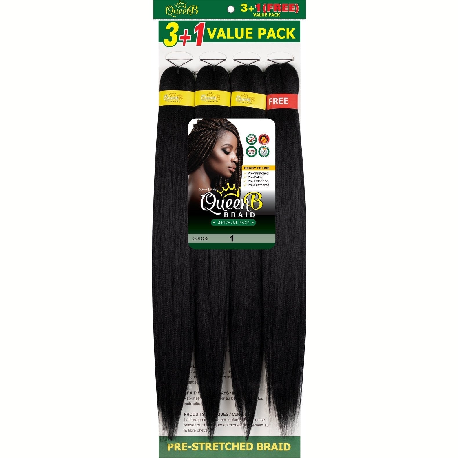 Queen B Pre-Stretched Value Pack Queen B Pre-Stretched Value Pack