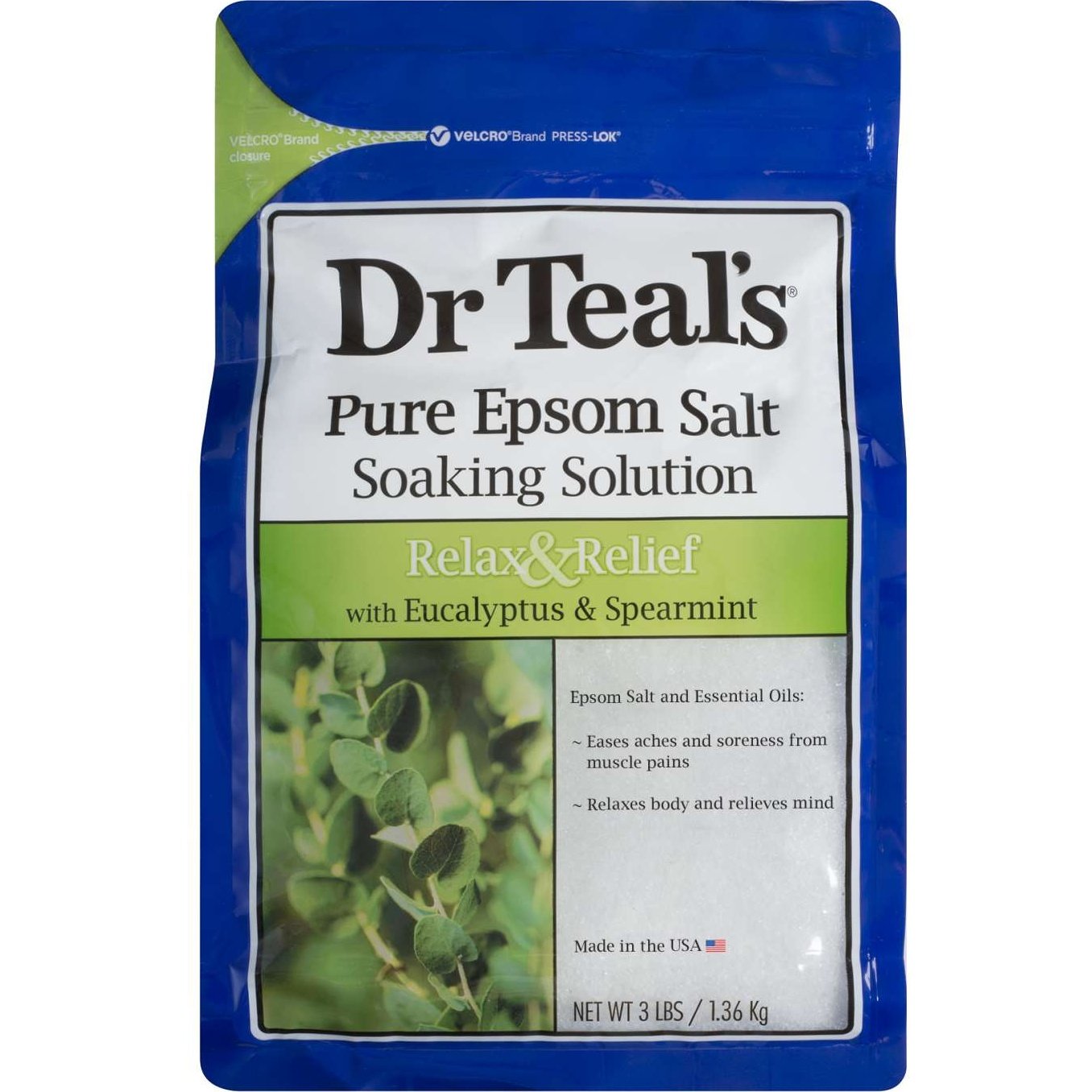 Dr Teals Relax Relief With Eucalyptus Spearmint Pure Epsom Salt Soaking Solution Dr Teals Relax Relief With Eucalyptus Spearmint Pure Epsom Salt Soaking Solution