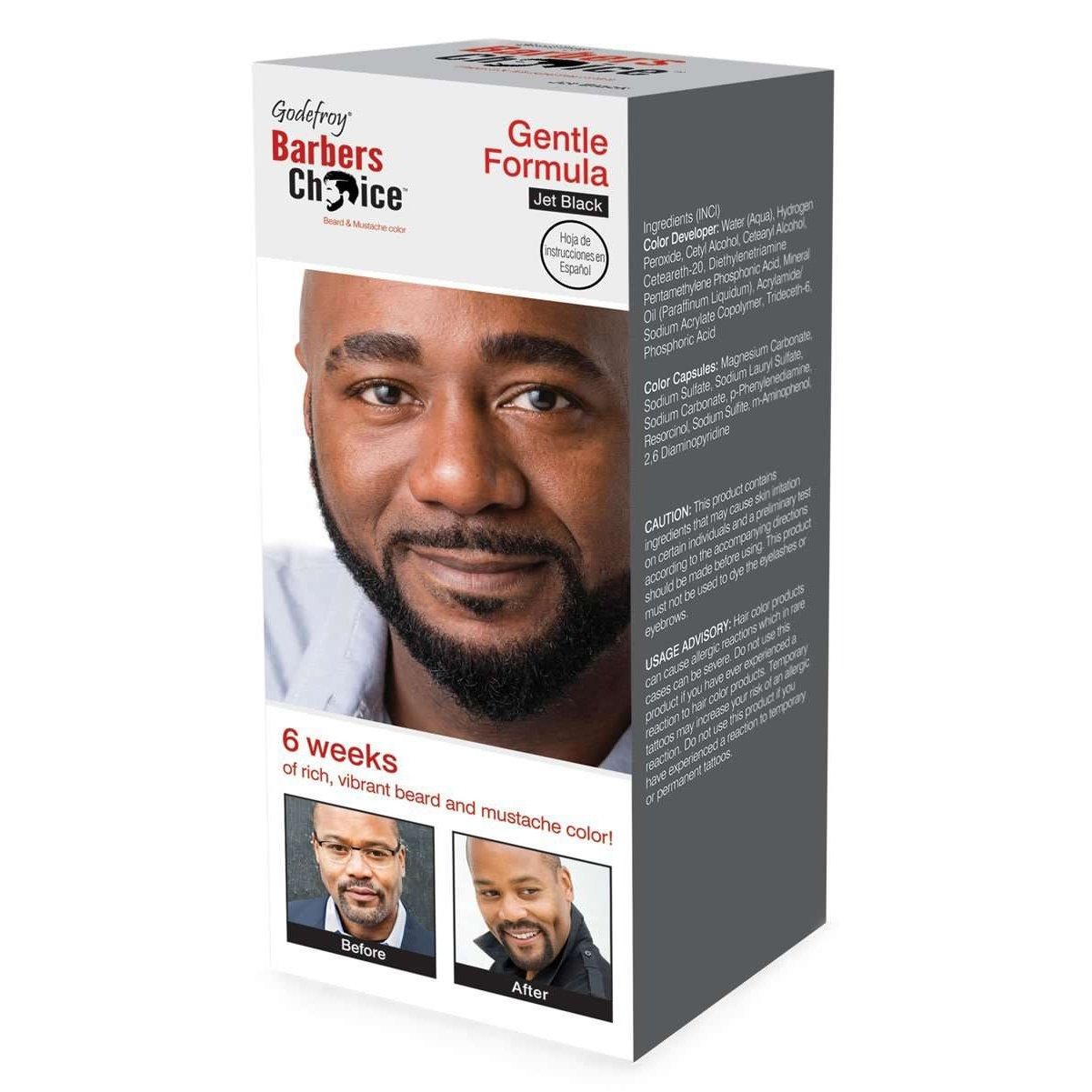 Barbers Choice Beard Mustache Color 3-Application Kit Jet Black Barbers Choice Beard Mustache Color 3-Application Kit Jet Black
