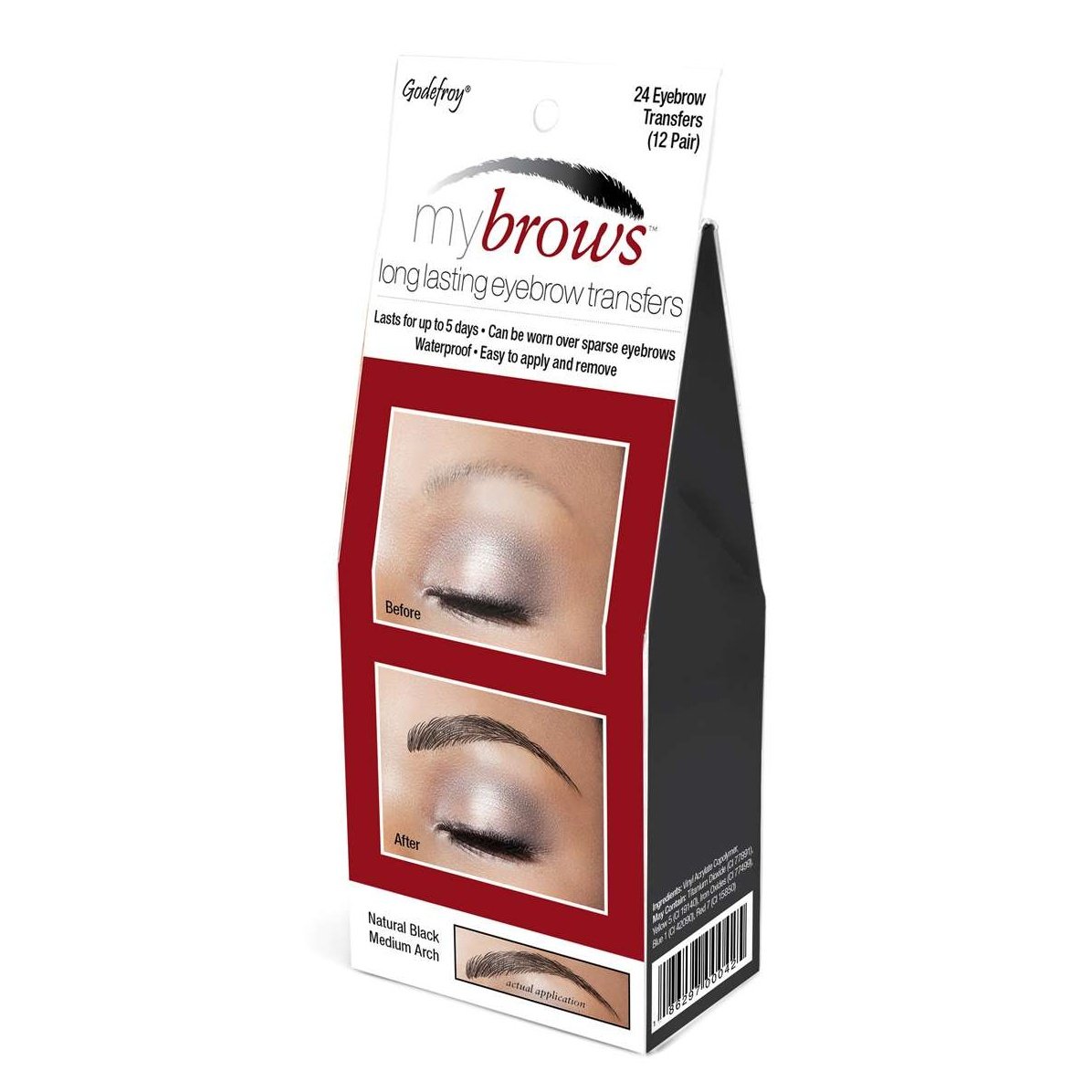 Mybrows Natural Black Medium Arch Mybrows Natural Black Medium Arch