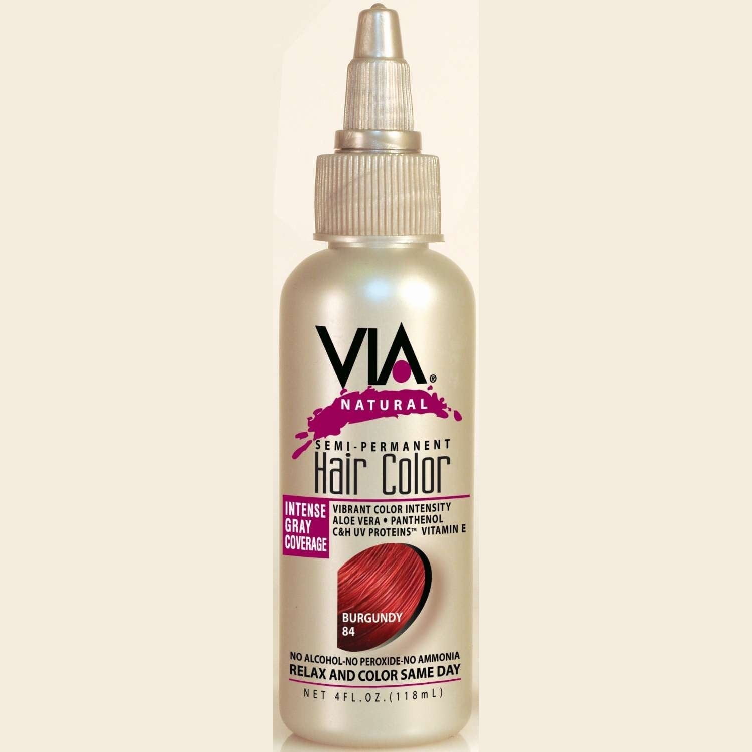 Via Natural Hair Color 084 Burgundy Via Natural Hair Color 084 Burgundy