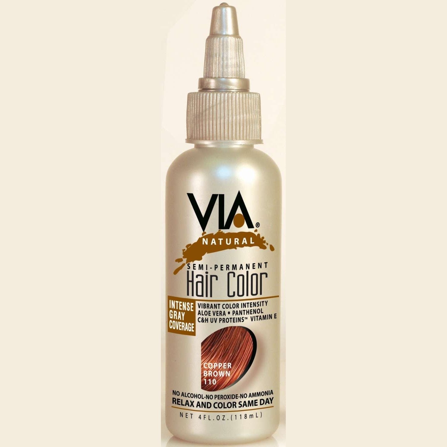 Via Natural Hair Color 110 Copper Brown Via Natural Hair Color 110 Copper Brown