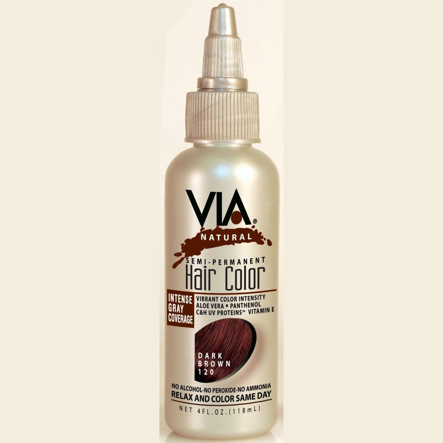 Via Natural Hair Color 120 Dark Brown Via Natural Hair Color 120 Dark Brown