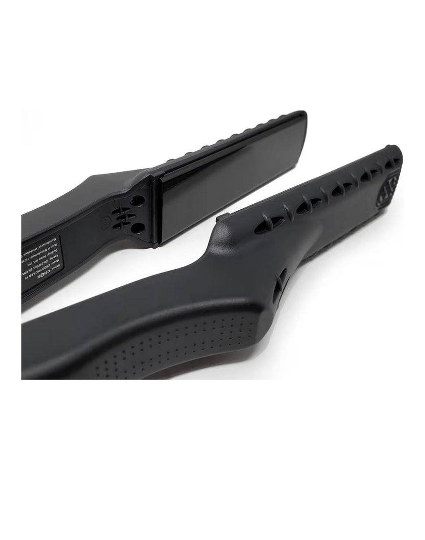 Croc Flat Iron Led Titanium Black  Sleek Shine Hair Straightener
