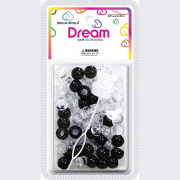 Chloe Bead Round Big 60 Blackclear