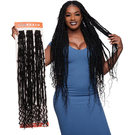Urban Beauty Queen B Braid Synthetic Butterfly Goddess Locs 3X Value Pack 28 Inch Color 27